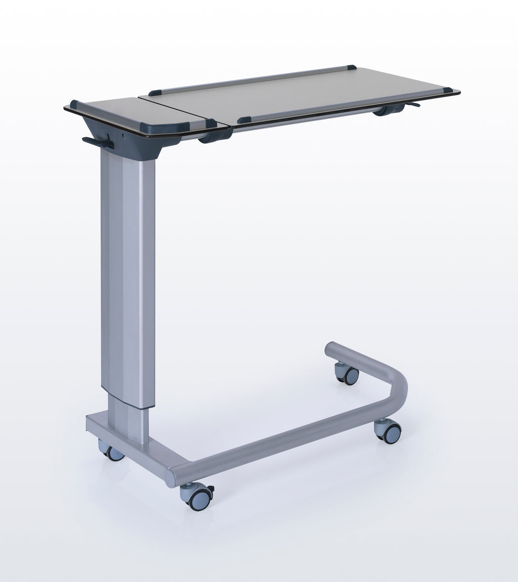 BST 04 Lateral System Over Bed Table (Compact Top Table - Aluminium Leg)