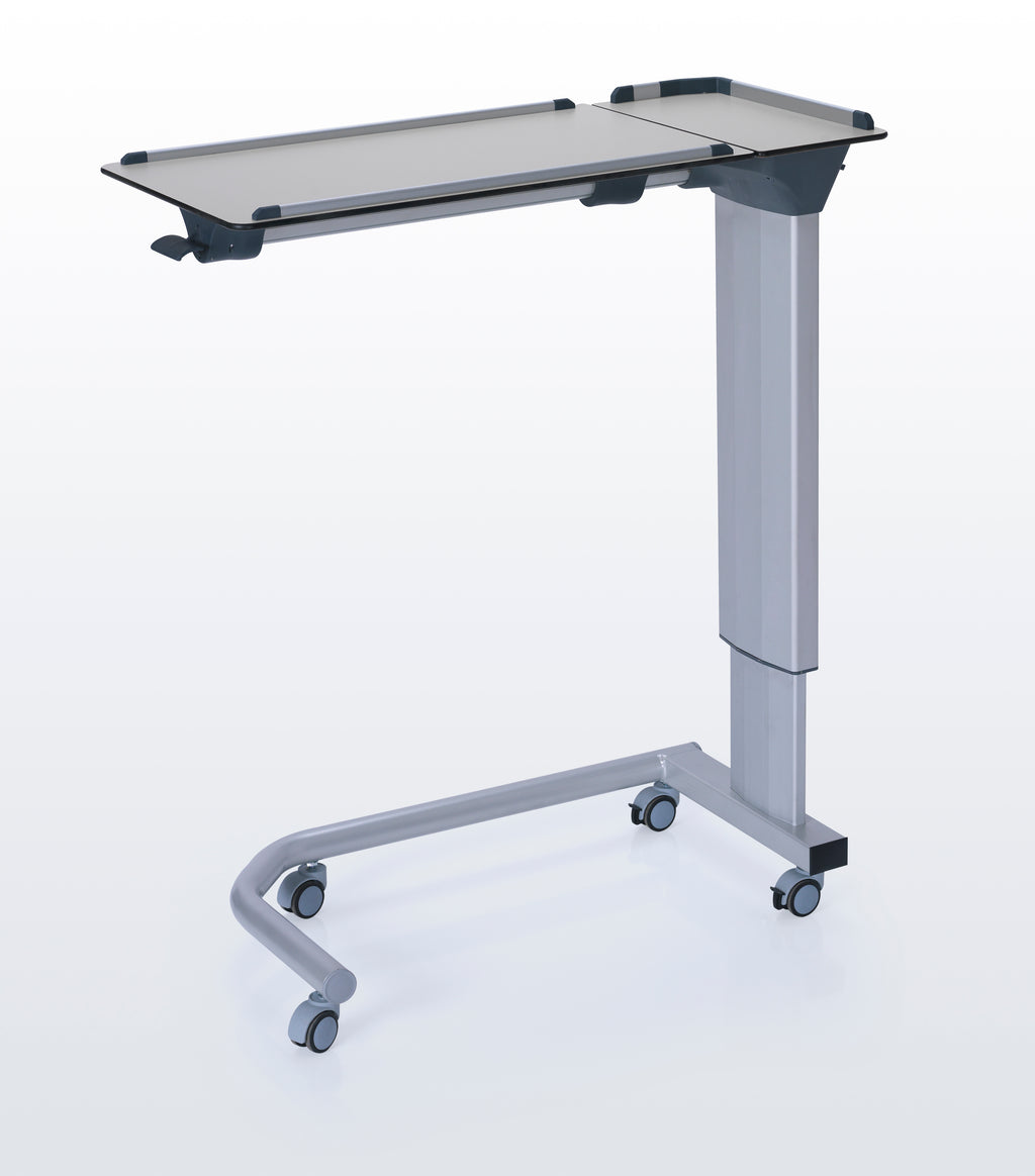 BST 04 Lateral System Over Bed Table (Compact Top Table - Aluminium Leg)