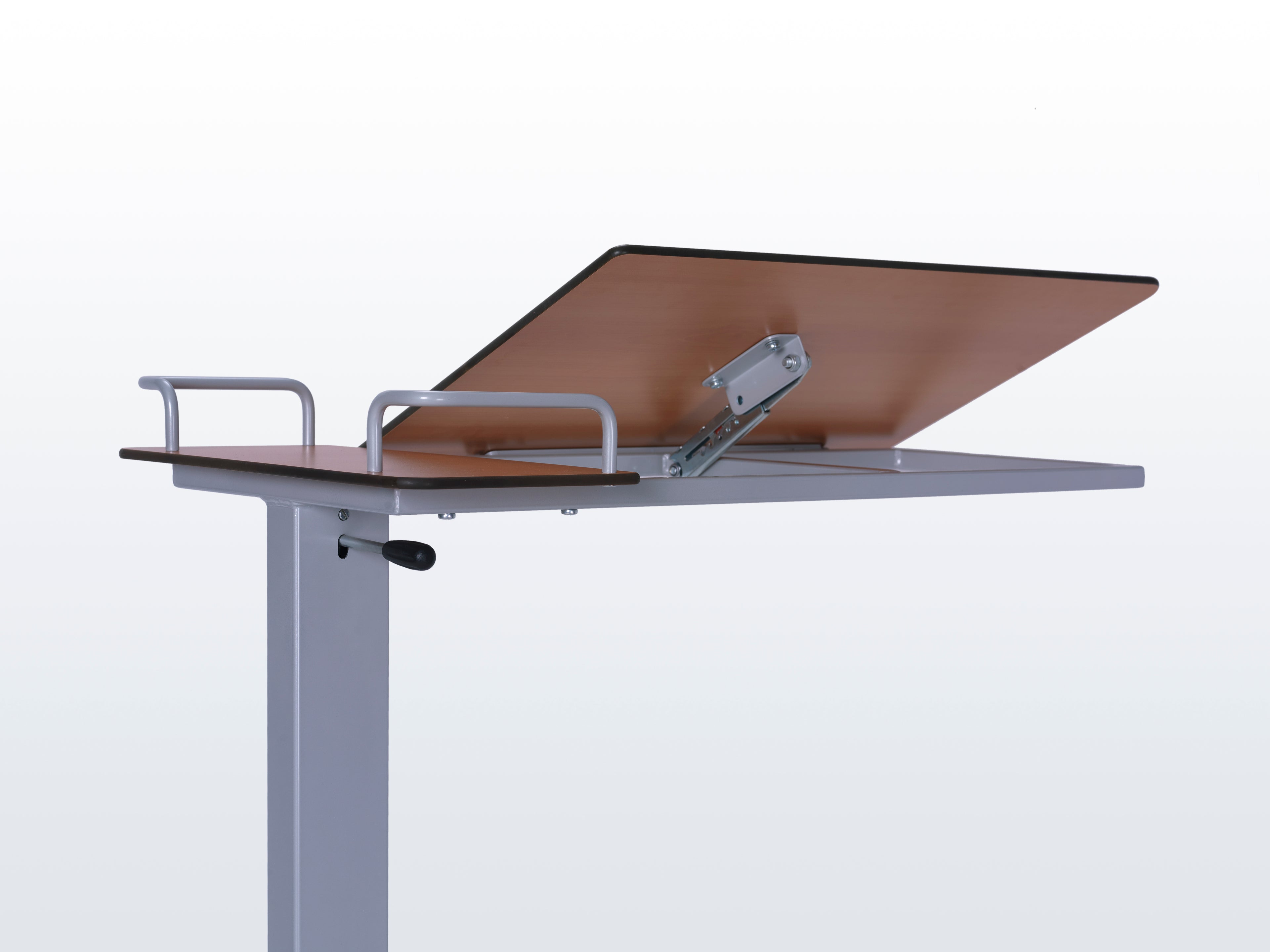 BST 03 Lateral System Over Bed Table (Compact Top Table - Metal Leg)