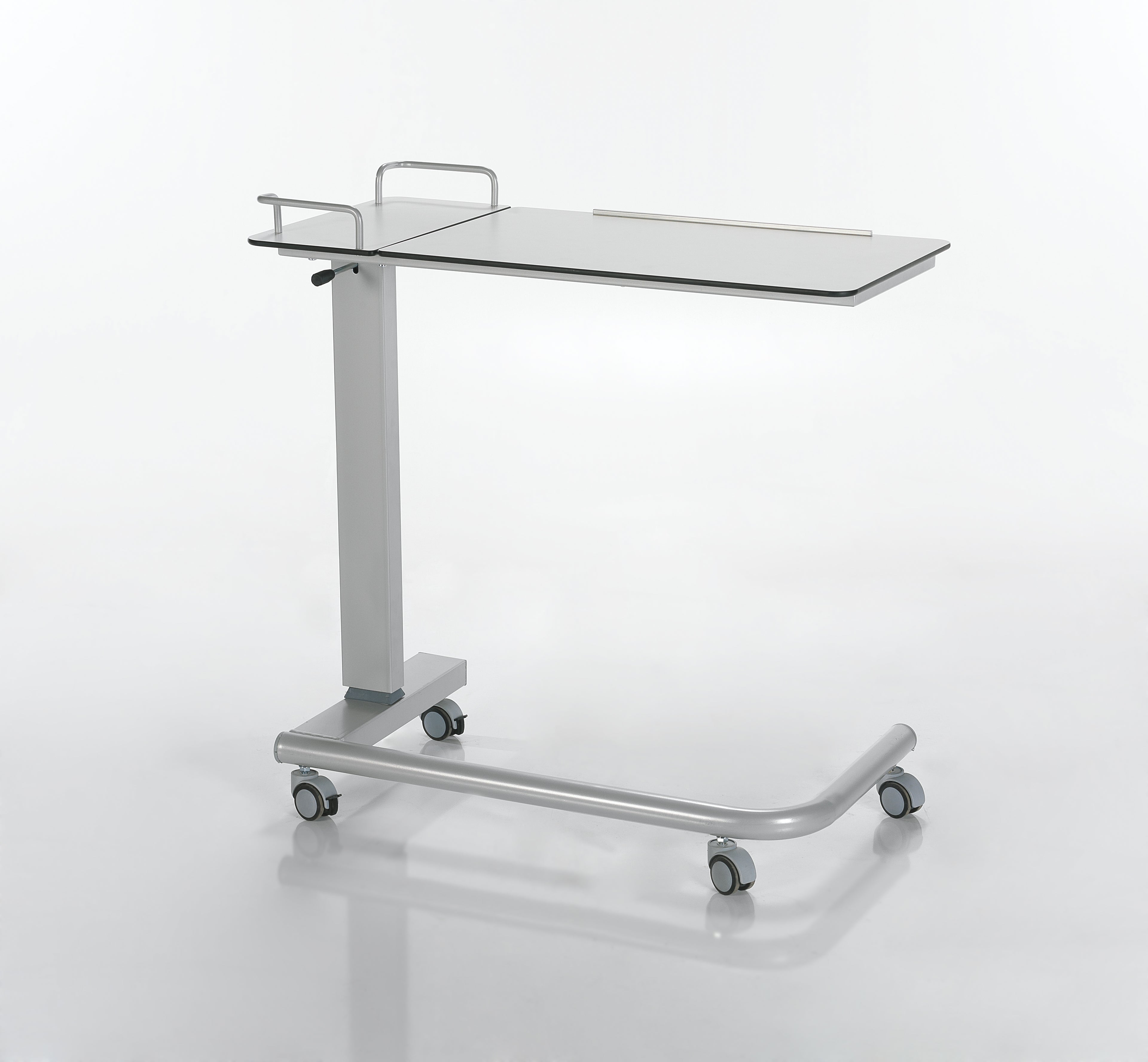 BST 03 Lateral System Over Bed Table (Compact Top Table - Metal Leg)
