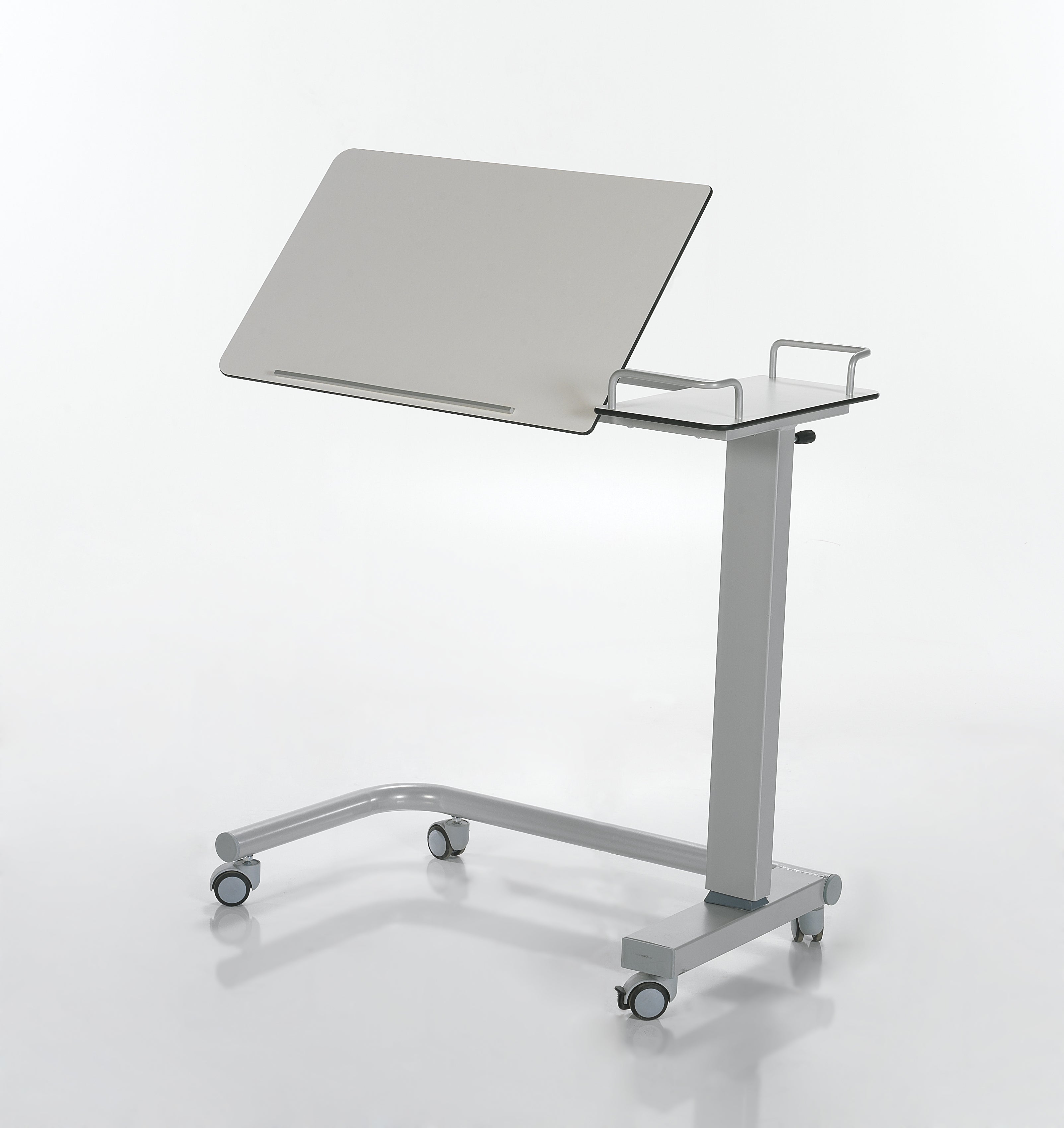 BST 03 Lateral System Over Bed Table (Compact Top Table - Metal Leg)