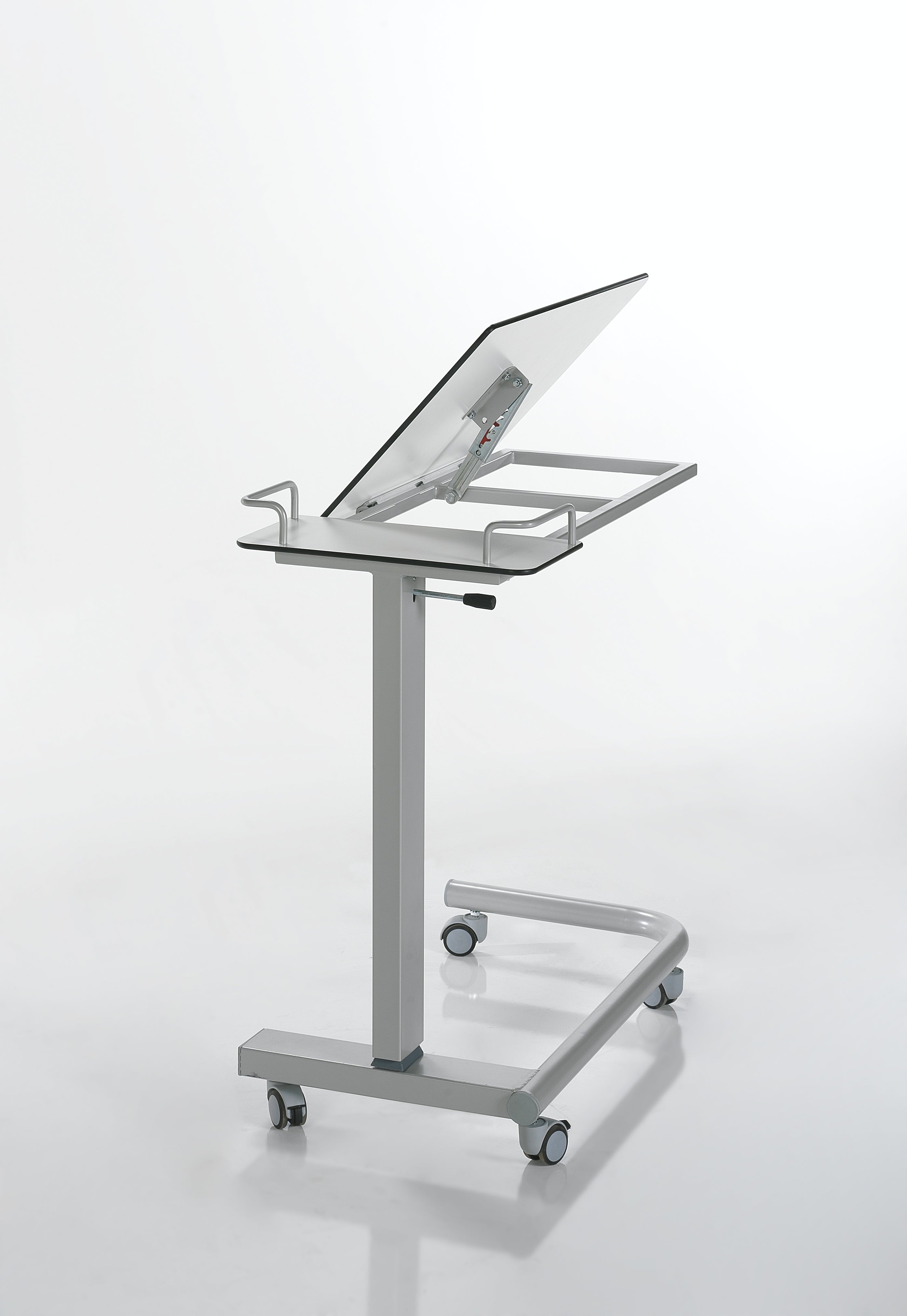 BST 03 Lateral System Over Bed Table (Compact Top Table - Metal Leg)