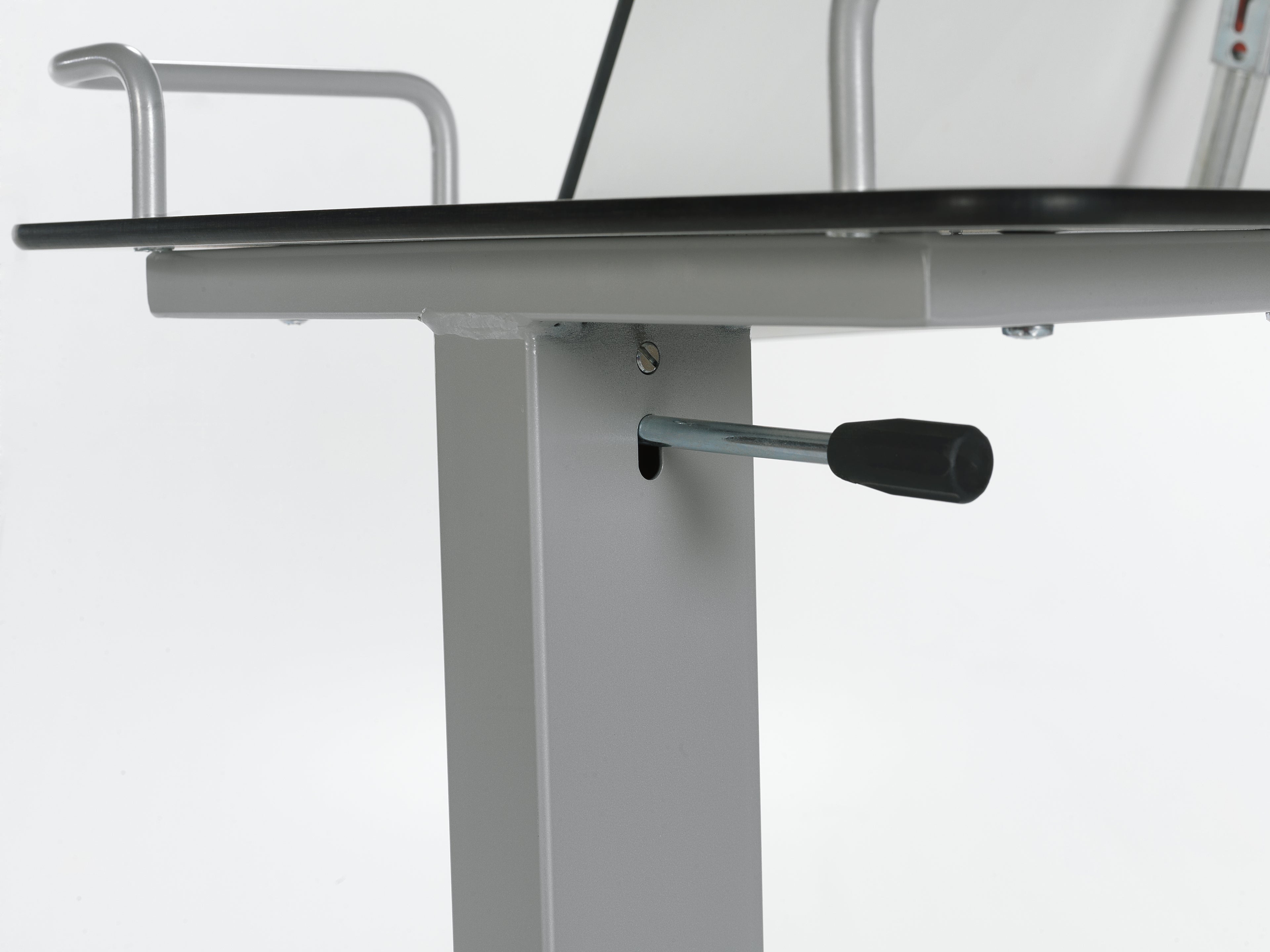 BST 03 Lateral System Over Bed Table (Compact Top Table - Metal Leg)