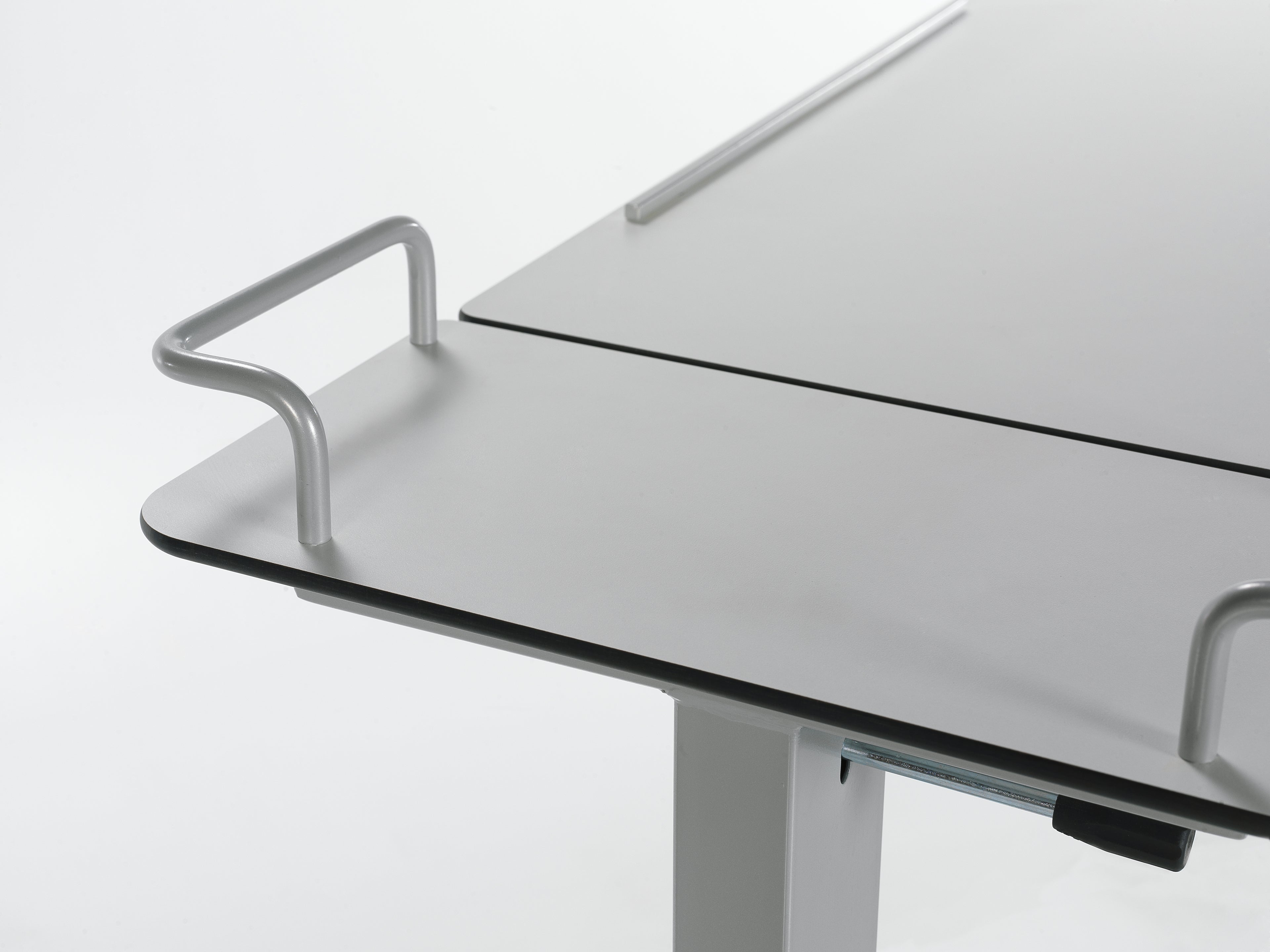 BST 03 Lateral System Over Bed Table (Compact Top Table - Metal Leg)